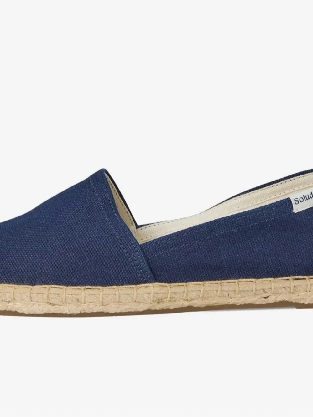 SOLUDOS BLUE ARMADA Canvas Espadrille Flats! BRAND NEW! Size 11-11.5M